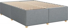 vidaXL Κρεβάτι Boxspring με Στρώμα Αν. Πράσινο 160x200εκ Υφασμάτινο