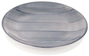Πιάτο Γλυκού Striche SK00314 Φ20,5cm Grey Zafferano Κεραμικό