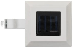vidaXL Φωτιστικά Εξωτ. Χώρου Ηλιακά 6 τεμ. LED Τετράγωνα Λευκά 12 εκ.