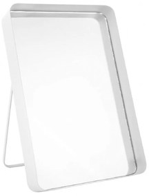 Καθρέπτης Επιτραπέζιος PT3486WH 33x22x4,7cm Vogue Straight White Present Time Metal, Glass