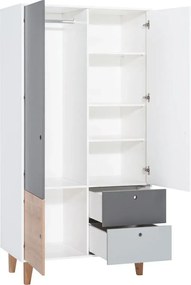 Δίφυλλη ντουλάπα Concept-Φυσικό