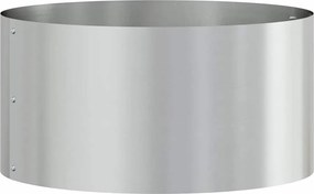 vidaXL Δακτύλιος γλάστρας Ασημί 40 x 40 x 20 cm Επικαλυμμένος Χάλυβας