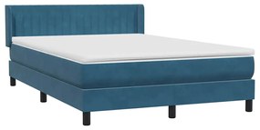 ΚΡΕΒΑΤΙ BOXSPRING ΜΕ ΣΤΡΩΜΑ ΣΚΟΥΡΟ ΜΠΛΕ 160X210 ΕΚ. ΒΕΛΟΥΔΙΝΟ 3318289