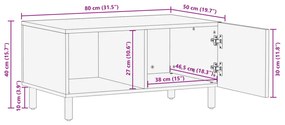 ΤΡΑΠΕΖΑΚΙ ΣΑΛΟΝΙΟΥ ΜΑΥΡΟ 80X50X40 ΕΚ. ΕΠΕΞΕΡΓΑΣΜΕΝΟ ΞΥΛΟ 4017652