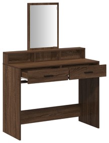 vidaXL Τουαλέτα  με συρτάρια Καφέ Δρυός 100x41x140 εκ