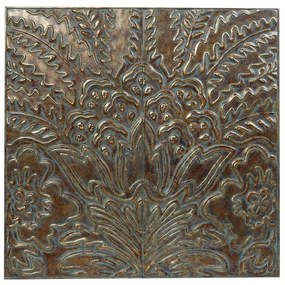 Διακοσμητικό Τοίχου ICY326 68,3x2,5x68,3cm Bronze Espiel Μέταλλο