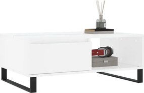 vidaXL Τραπεζάκι Σαλονιού Λευκό 90 x 60 x 35 εκ. Επεξεργασμένο Ξύλο