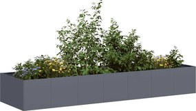 vidaXL Ζαρντινιέρα Ανθρακί 280x80x40 εκ. από Χάλυβα