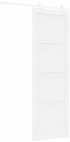 vidaXL Σετ Συρόμενης Πόρτας ORKDAL Λευκό 78 x 232 cm