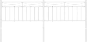 vidaXL Ανταλλακτικό κεφαλάρι Λευκό 193 εκ. Μεταλλικό
