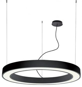 Κρεμαστό Φωτιστικό Οροφής LED 132W 4000Κ Φ180cm Ring Viokef 3915-0018-4-B-N Μαύρο