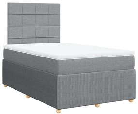 ΚΡΕΒΑΤΙ BOXSPRING ΜΕ ΣΤΡΩΜΑ ΑΝΟΙΧΤΟ ΓΚΡΙ 120X190 ΕΚ. ΥΦΑΣΜΑΤΙΝΟ 3291995