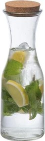 Καράφα γυάλινη 1000ml με πώμα από φελλό 9,5x28,2εκ.