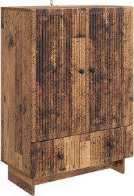 vidaXL Πλαϊνό γραφείο Παλιό ξύλο 66 x 34,5 x 95 εκ.