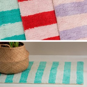 Πατάκι Μπάνιου (50x80) Palamaiki Afro Τυρκουάζ