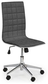 Καρέκλα γραφείου Houston 533, Σκούρο γκρι, 97x44x46cm, 10 kg, Χωρίς μπράτσα, Με ρόδες, Μηχανισμός καρέκλας: Κλίση | Epipla1.gr