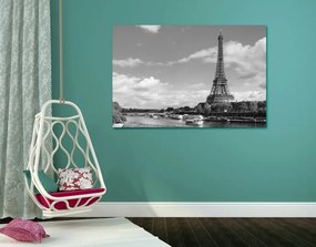 Εικόνα όμορφο πανόραμα του Παρισιού σε ασπρόμαυρο