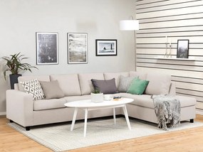 Γωνιακός Καναπές Scandinavian Choice C165, Beige, Μαύρο, 287x199x79cm, Πόδια: Πλαστική ύλη | Epipla1.gr