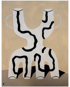 Πόστερ Veins 02 - Μαύρο Γκρι Μπεζ 50 x 70 cm THE POSTER CLUB
