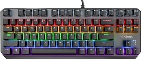 Trust TR-24404 GXT 834 Callaz Gaming Μηχανικό Πληκτρολόγιο με Outemu Red διακόπτες και RGB φωτισμό (Αγγλικό US)