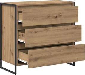 vidaXL Πλαϊνό γραφείο Artisan Δρυς 79 x 36 x 75.5 εκ.