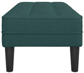 vidaXL παγκάκι Σκούρο πράσινο 113 x 57 x 39 εκ. ύφασμα