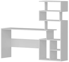 Γραφείο Με Βιβλιοθήκη Next 788DEC3805 130x40x135cm White