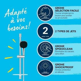 Στήλη ντους Grohe Vitalio Comfort 110 Πλαστική ύλη