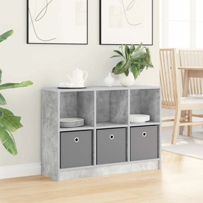 vidaXL Πλαϊνό γραφείο Σκυρόδεμα Γκρι 88,5 x 27,5 x 63,5 εκ