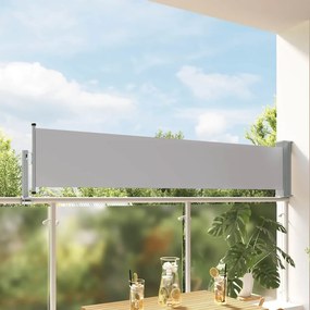 vidaXL Σκίαστρο Πλαϊνό Συρόμενο Βεράντας Γκρι 60 x 300 εκ.