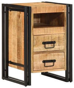 vidaXL Κομοδίνο με συρτάρι Καφέ 40 x 40 x 59 εκ. Μασίφ ξύλο μάνγκο