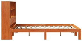 vidaXL Κρεβάτι Βιβλιοθήκη Χωρίς Στρώμα 120x190 εκ Μασίφ Ξύλο Πεύκου