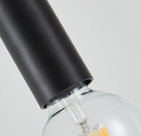 Φωτιστικό Τοίχου - Απλίκα SE21-BL-4-NM1W ADEPT TUBE Black Matt Wall Lamp+