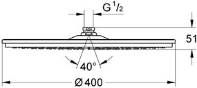 Κεφαλή ντουζ Grohe Rainshower Modern