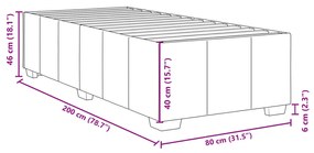 ΠΛΑΙΣΙΟ ΚΡΕΒΑΤΙΟΥ ΜΠΛΕ 80X200 ΕΚ. ΥΦΑΣΜΑΤΙΝΟ 3284796