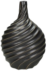 Βάζο ArteLibre Μαύρο Πέτρα 20.5x15x30cm