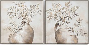 Πίνακας Home ESPRIT Βάζο Παραδοσιακά 82 x 4,5 x 82 cm (x2)