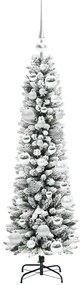 vidaXL Τεχνητό Χριστουγεννιάτικο Δέντρο με 150 LED Λευκό 120 cm