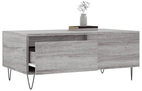 vidaXL Τραπεζάκι Σαλονιού Γκρι Sonoma 90x50x36,5εκ. Επεξεργασμένο Ξύλο