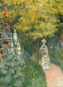 Αναπαραγωγή Rose Garden, 1876, Monet, Claude