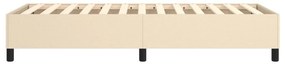 Πλαίσιο Κρεβατιού Boxspring Κρεμ 80 x 200 εκ. Υφασμάτινο - Κρεμ