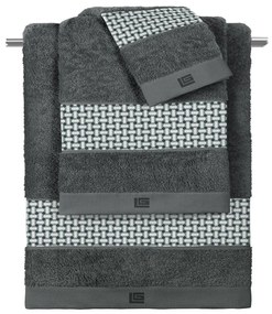 Πετσέτες Buddha (Σετ 3τμχ) Cement-Anthracite Guy Laroche Towels Set 70x140cm 100% Βαμβάκι
