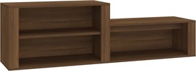 vidaXL Παπουτσοθήκη Καφέ Δρυς 150x35x45 εκ. από Επεξεργασμένο Ξύλο