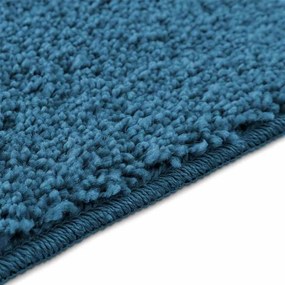 vidaXL Αντιολισθητικό μαξιλάρι μπάνιου Μπλε 50 x 80 cm PP