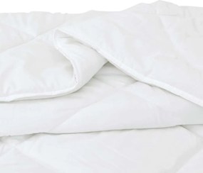 vidaXL Παπλωματοθήκη Ολόκληρης της Σεζόν 2 pcs Λευκό Μικροΐνες