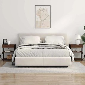vidaXL Κομοδίνο 2 pcs Καφέ δρυς 41 x 31 x 51 εκ. Επεξεργασμένο ξύλο