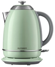 Ηλεκτρικός βραστήρας BUYDEEM K640, 2400W, 1.7 l, προστασία ξηρού βρασμού, χωρίς BPA, LED, ανοιχτό πράσινο