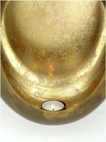 Κηροπήγιο ArteLibre Χρυσό Μέταλλο 25x10x25cm