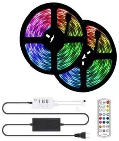 Aerbes AB-Z836 Ταινία LED Τροφοδοσίας 12V RGB Μήκους 5m με Τηλεχειριστήριο Τύπου SMD5050
