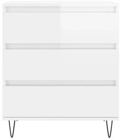 vidaXL Ντουλάπι Γυαλιστερό Λευκό 60x35x70 εκ. από Επεξεργασμένο Ξύλο